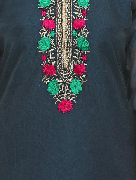 grey embroidered unstitched suit - 15029083 - Zoom Image - 4