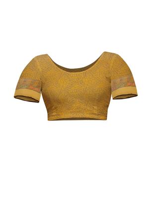Floral handloom saree with blouse - 15029215 - Standard Image - 4