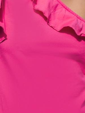 single shoulder ruffled top - 15029761 - Standard Image - 4