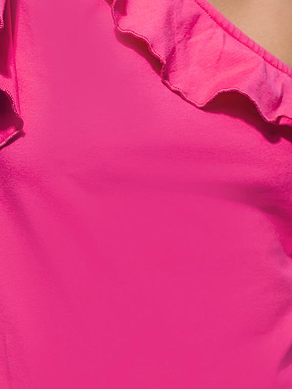 single shoulder ruffled top - 15029761 - Zoom Image - 4