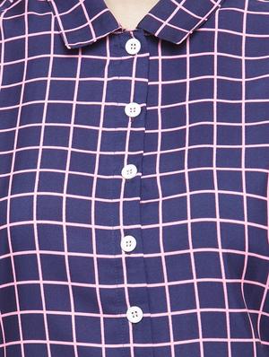 Checkered straight kurta - 15029885 - Standard Image - 4