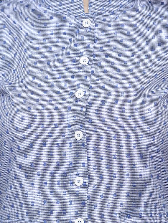 Dobby print a-line kurta - 15029890 - Zoom Image - 4