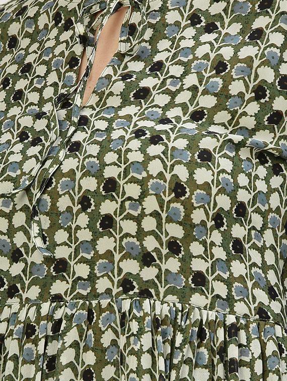 green printed dress - 15030344 - Zoom Image - 4