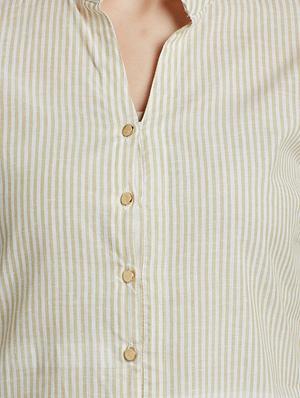 beige cotton solid kurta - 15030381 - Standard Image - 4