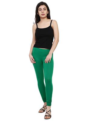 green solid leggings - 15030604 - Standard Image - 4