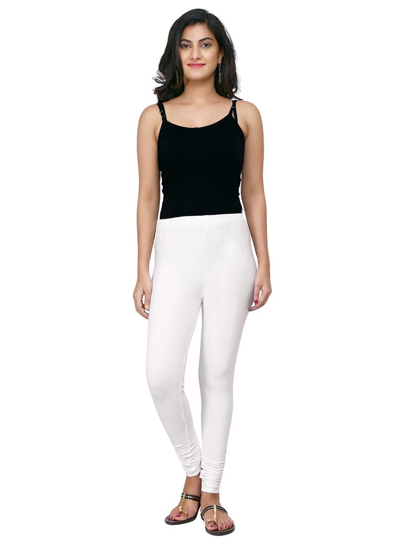 white solid leggings - 15030609 - Zoom Image - 4