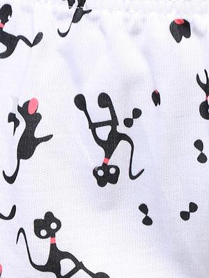 multicolored printed capri nightwear set - 15030658 - Standard Image - 4