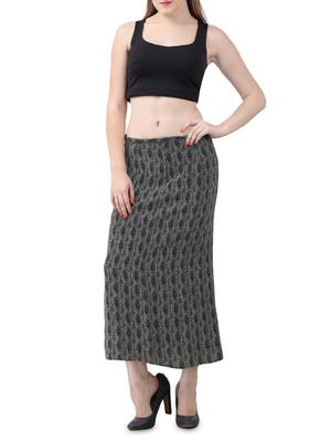 black printed viscose straight skirt - 15030776 - Standard Image - 4