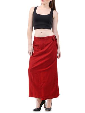 red linen wrap skirts - 15030778 - Standard Image - 4