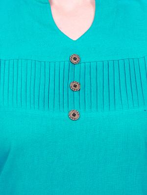 sky blue cotton solid straight kurta - 15030861 - Standard Image - 4