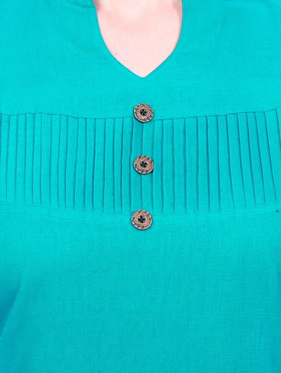 sky blue cotton solid straight kurta - 15030861 - Zoom Image - 4