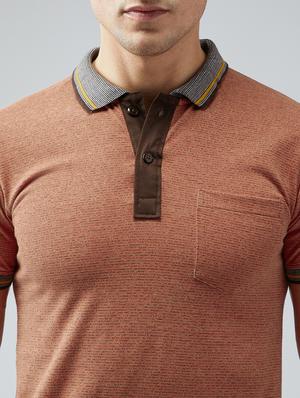 brown cotton pocket t-shirt - 15030917 - Standard Image - 4