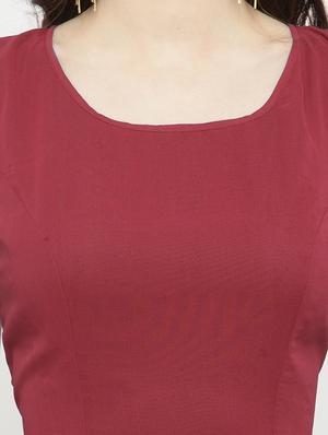round neck asymmetric dress - 15031073 - Standard Image - 4