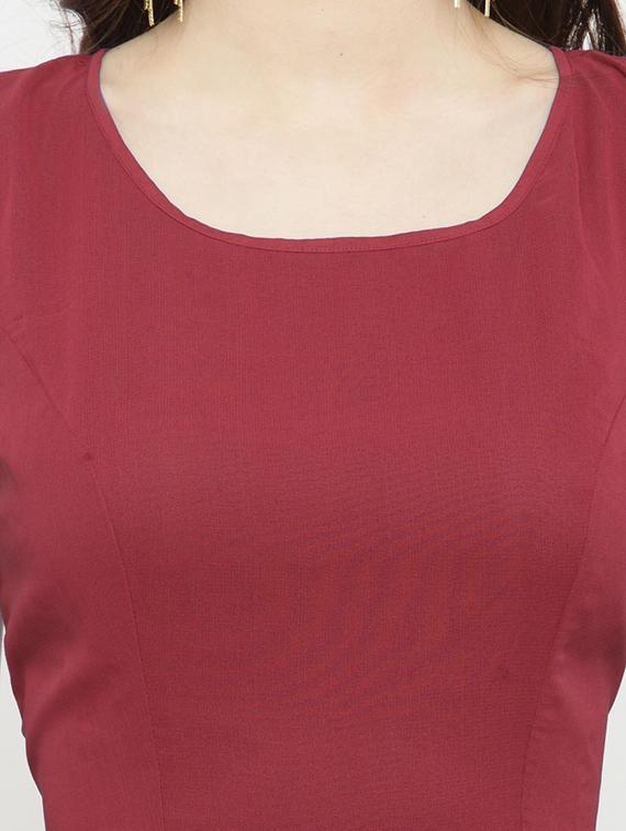 round neck asymmetric dress - 15031073 - Zoom Image - 4