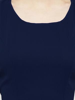 round neck asymmetric dress - 15031075 - Standard Image - 4
