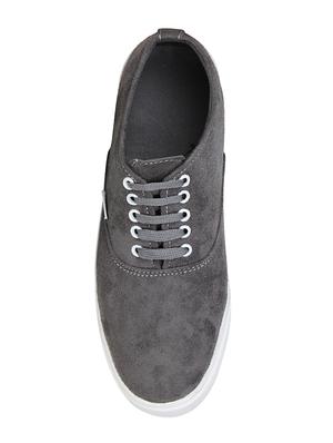 grey Suede lace up sneaker - 15032235 - Standard Image - 4