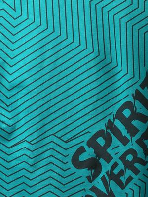 light blue cotton front print tshirt - 15032355 - Standard Image - 4