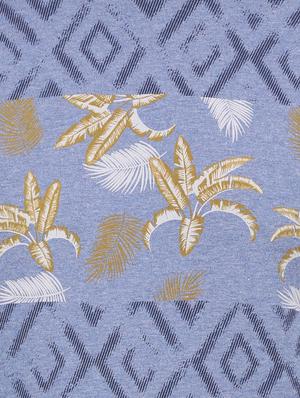 blue cotton front print tshirt - 15032380 - Standard Image - 4