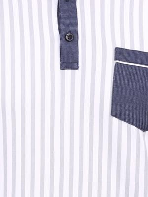 white cotton pocket t-shirt - 15032438 - Standard Image - 4