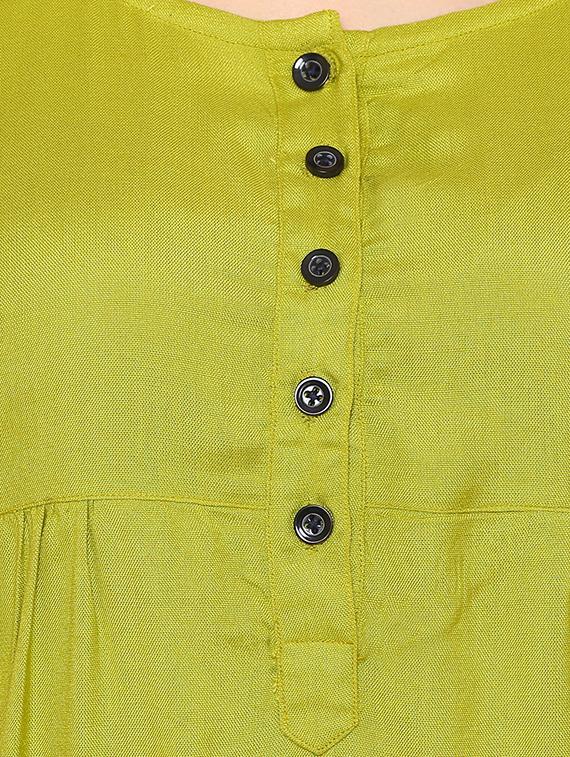 solid green rayon top - 15032883 - Zoom Image - 4