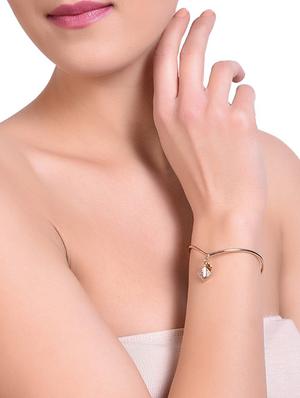 gold metal bracelet - 15033880 - Standard Image - 4