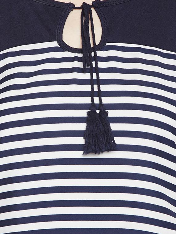 navy blue striped top - 15034194 - Zoom Image - 4