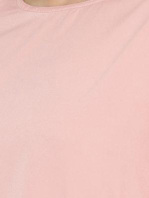 pink solid cold shoulder top - 15034228 - Standard Image - 4