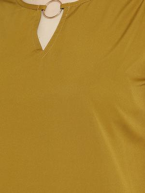 green solid a-line top - 15034252 - Standard Image - 4