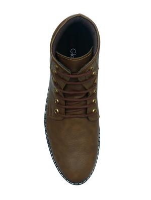 tan synthetic high ankle boots - 15036815 - Standard Image - 4