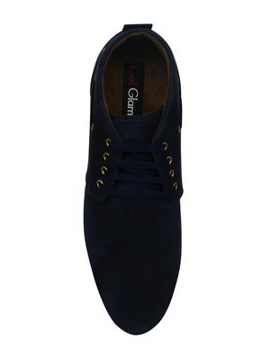 blue synthetic low ankle boots - 15036818 - Standard Image - 4