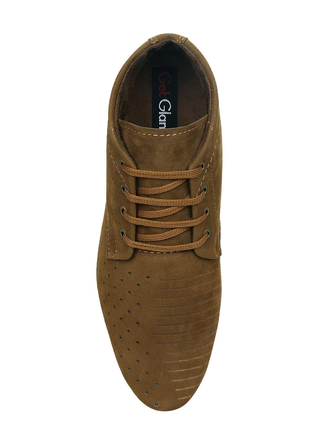 tan synthetic low ankle boots - 15036829 - Zoom Image - 4