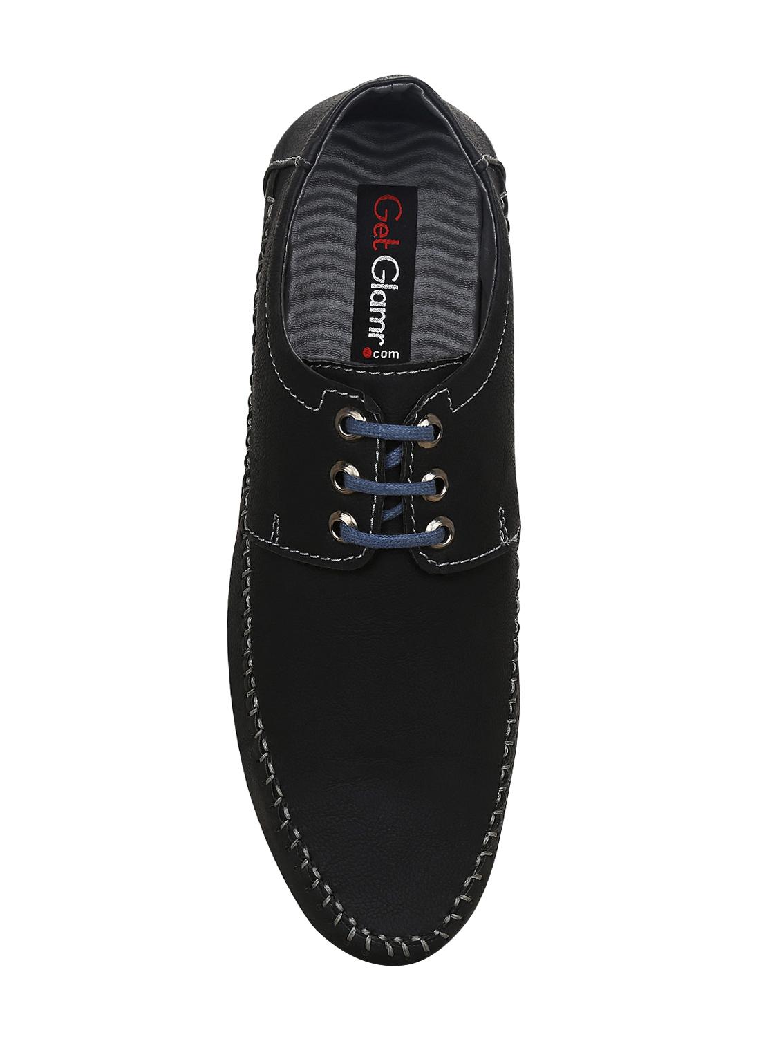black leatherette lace up shoes - 15036853 - Zoom Image - 4