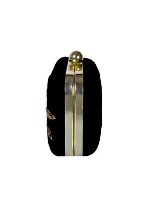 black velvet box clutch - 15037489 - Standard Image - 4