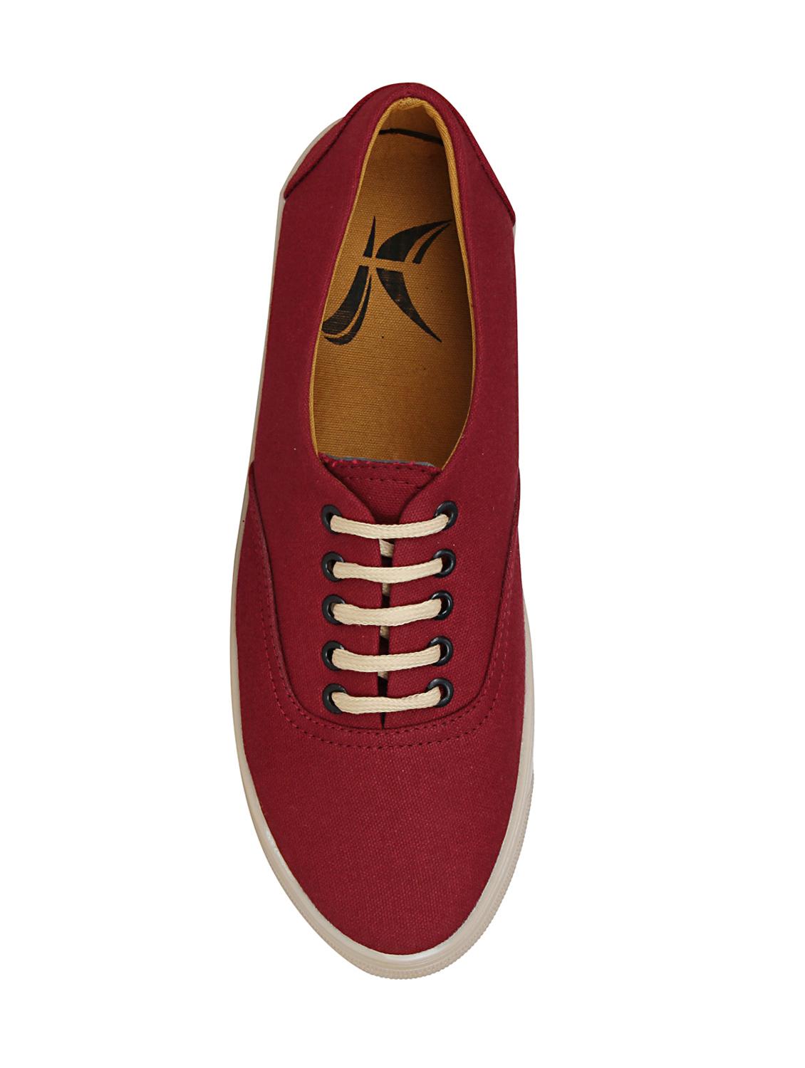 red canvas lace up sneaker - 15037618 - Zoom Image - 4