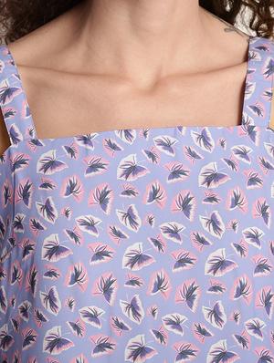 sleeveless leaf print top - 15037786 - Standard Image - 4