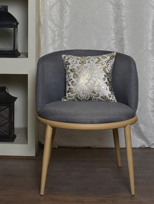 Foil Printed Cushion Cover ( 30 x 30 cm, Pack of - 1 ) - 15040475 - Standard Image - 4