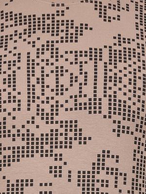 brown front print t-shirt - 15046236 - Standard Image - 4