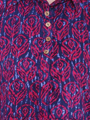 cold shoulder flared kurta - 15047121 - Standard Image - 4