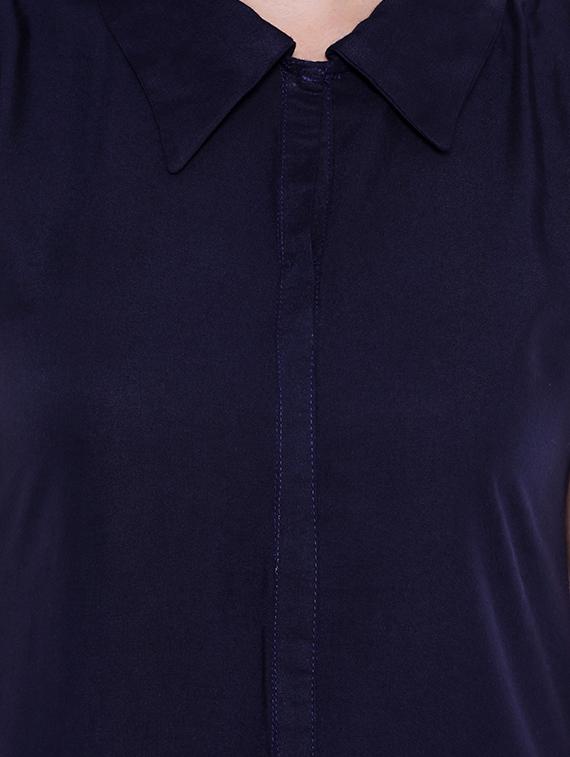 color block a-line kurta - 15047129 - Zoom Image - 4