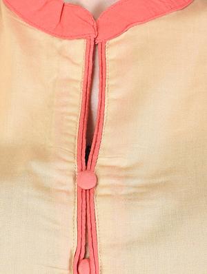 pink viscose straight kurta - 15048400 - Standard Image - 4