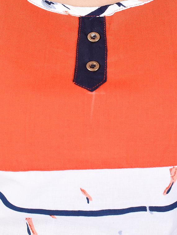 white rayon straight kurta - 15048405 - Zoom Image - 4