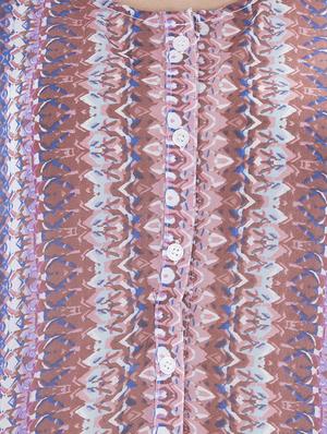 button up printed top - 15049776 - Standard Image - 4