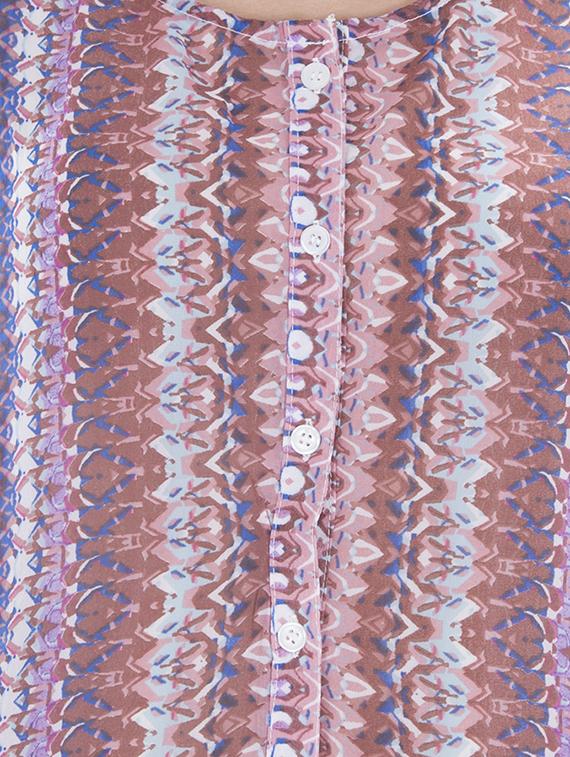 button up printed top - 15049776 - Zoom Image - 4