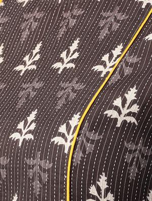 kantha stitch contrast detail a-line dress - 15052412 - Standard Image - 4