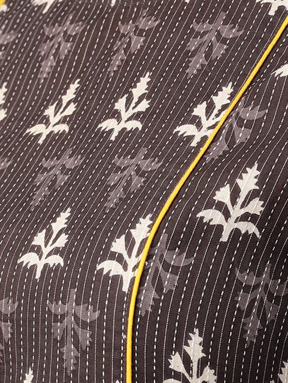 kantha stitch contrast detail a-line dress - 15052412 - Zoom Image - 4