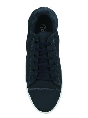 blue canvas lace up sneakers - 15052607 - Standard Image - 4