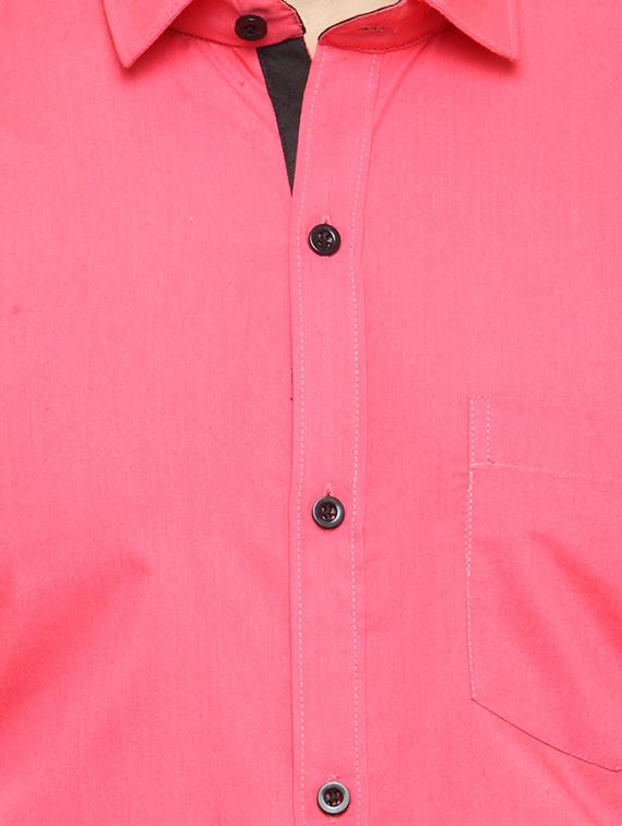 red cotton formal shirt - 15054853 - Zoom Image - 4