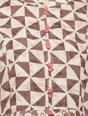 a-line bell sleeves kurta - 15056059 - Standard Image - 4