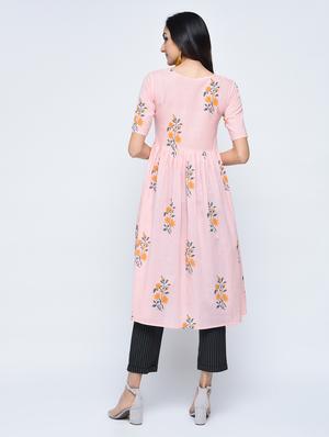 pastel printed kurta - 15057000 - Standard Image - 4