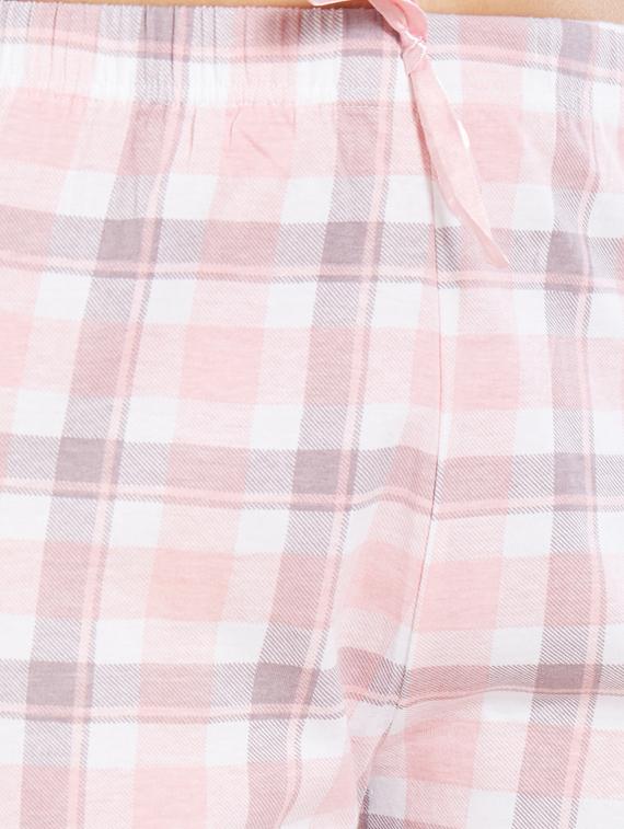 pink cotton nightwear capri set - 15059268 - Zoom Image - 4